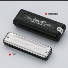 通宝TOMBO 10孔专业演奏布鲁斯口琴乐器6610 C调 #C （Db） 调