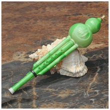 双音胶木树脂葫芦丝乐器乐器初学吹嘴葫芦丝民族吹奏乐器 玉色降b调+盒