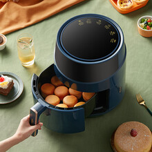 小熊（Bear）空气炸锅家用微电脑调温定时无油烟电炸锅4.6L大容量薯条机 QZG-A15T2 4.6L触屏|无油烤炸