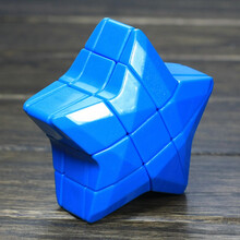 北极星魔方 异形魔方套装全套钻石难魔方特殊绝版不规则高难度北极星魔中魔 蓝色五角星魔方 送视频教程