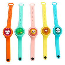 儿童驱蚊手环宝宝旋转发光啪啪圈防虫驱蚊陀螺手环 男款发光手环随机2条装