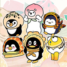 腾讯周边 QQ潮玩 中华美食系列盲盒 整盒（6个不重复）