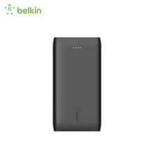 贝尔金(BELKIN)20000毫安时充电宝iPhone12便携式移动电源30WPD快充 黑色