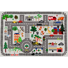 幼儿园地毯教室室内早教中心读书绘本馆字母数字儿童地垫定制logo儿童房间地毯卧室家用早教中心幼儿园游 动物公路 2*3米【无味可水洗】(新品限时)