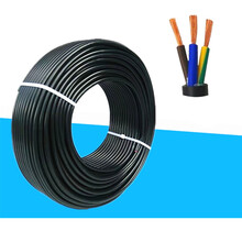 户外护套线纯铜芯电缆线纯铜芯软电线电缆线3芯4平方（100米每卷）