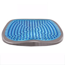 时本 汽车坐垫 夏季单片冰凉凝胶座垫办公室学生宿舍降温热天通风汽车凉垫制冷冰垫夏天透气降温神器通用 果冻凝胶坐垫【深灰色】