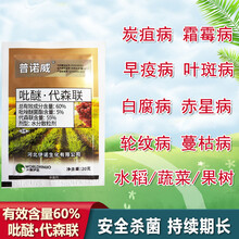 60%吡唑醚菌酯代森联葡萄草莓霜霉病炭疽病斑点落叶病杀菌剂同百泰  整箱500袋20克的