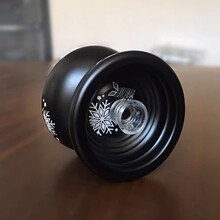 冰魄悠悠球 火力少年王 3yoyo合金光子精灵S怀旧复刻版限量溜溜球 酷黑冰魄+10绳+手套+金10珠 【收藏送润滑油】