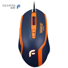 迪摩（DEARMO）F22WUCG版有线鼠标游戏鼠标电竞鼠标绝地求生吃鸡鼠标7键宏定义鼠标 蓝橙 6000DPI