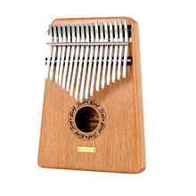 聆听拇指琴17音卡林巴琴21音初学者入门板式手指琴kalimba乐器 金檀木G调+全套配件+琴盒