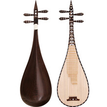 民音琵琶乐器演奏 考级 琵琶红木 凤尾头直头鸡翅木琵琶乐器 鸡翅木直头琵琶