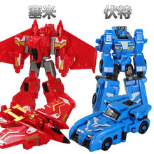 迷你特工队X玩具变形机器人金刚弗特x塞米儿童男孩机甲露西雷套装 【加大号-变形机甲】弗特+塞米