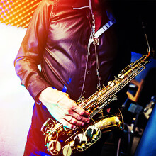 FLOFAIR牌 萨克斯 乐器 专业演奏级  漆金中音降E调中音萨克斯 FAS-568 配件盒擦布 FAS-568