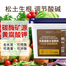 矿源黄腐酸钾5斤装 农用黄腐植酸原粉叶面肥促根保花保果抗重茬水溶肥 促根壮苗 碳酶矿源黄腐酸钾/5斤/桶