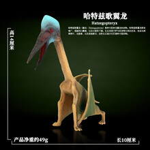 Oenux仿真翼龙模型侏罗纪恐龙风神古魔翼龙儿童塑胶男孩玩具摆件 M-137哈特兹歌翼龙 海洋