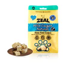 超市	新西兰进口 真致(ZEAL)狗零食 风干深海长尾蓝鳕鱼粒125g 成幼犬宠物零食肉干