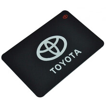 防滑垫车用耐高温汽车仪表台中控硅胶置物垫车载摆件纸巾盒手机垫 大号防滑垫-丰田