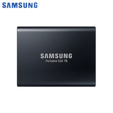 三星SAMSUNG T5 T7 Type-c USB3.1/2移动硬盘SSD固态 安全加密 小巧便携 T5玄英黑 2TB