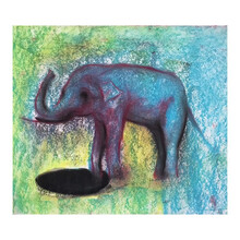 墨斗鱼艺术客厅卧室装饰画沙发背景墙壁画新中式轻奢挂画现代简约餐厅装饰画客厅装饰艺术品林明色粉原作