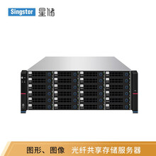 星储SS310G-24R图形图像中央存储服务器 24盘位光纤共享网络存储 标配（双万兆，冗余电源） 整机192TB(24块8T原厂匹配SAS硬盘)