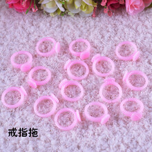 幼儿童手工串珠发箍 diy发卡发饰 首饰戒指耳环配件手工材料 戒指圈20个