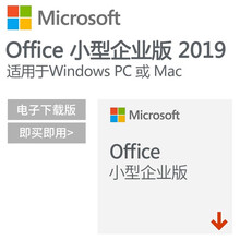 微软正版office办公软件 office2016/2019小型企业版/家庭学生版 office2019家庭win10版绑定账户