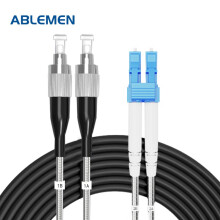 ABLEMEN 野战光缆 LC/UPC-FC/UPC单模双芯20米拉远光缆组件 室外基站跳线