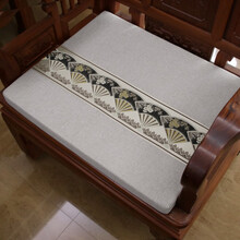 欣美舒红木沙发坐垫可拆洗防滑中式家具实木椅海绵沙发垫无靠背加厚定做 素雅灰坐垫 单人位50*50cm