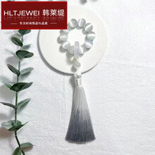韩莱缇（HLT）白月光-猫眼石手持十八子佘太翠汉服流苏手捻古风文玩手串男女款送女友礼物 猫眼石渐变色绕指柔