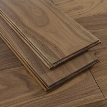 北美高端黑胡桃 实木地板锁扣地热地暖免龙骨 卧室家用 GD-8153-1黑胡桃【1210*150】 黑胡 1㎡