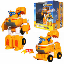 奥迪双钻飞侠大号变形机器人套装大礼盒儿童益智玩具 Q版机器人载具套装-多多720352