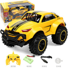 变形金刚5遥控车玩具大黄蜂甲壳虫特技越野车大脚攀爬车喷雾车节日礼物礼盒 新款-大黄蜂遥控车系列越野喷雾车