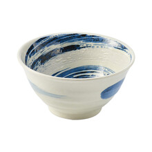 可可屋日本进口美浓烧粉吹清流陶瓷餐具米饭碗斗笠碗汤碗拉面碗多用碗 KBS-2 中碗