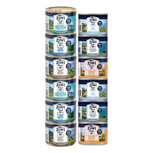 滋益巅峰（ZIWI）猫罐头猫粮185g/罐 新西兰进口主食罐全猫成猫幼猫通用湿粮猫罐头 12罐=3牛+3鸡+3羊+3马鲛鱼