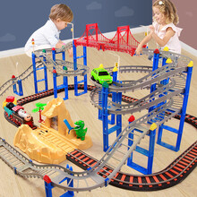 【充电版】立昕托马斯小火车轨道车儿童玩具多层超大电动过山车玩具车男孩礼物 四层 恐龙乐园【含恐龙趣味台+充电套装】