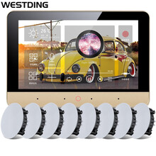 威斯汀（WESTDING）XT8智能家居壁挂音响 音箱 天花喇叭 背景音乐公共广播系统 餐厅会议广播定压喇叭928*8