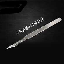 七六牧业兽用阉猪刀阉割刀笔式手术刀迷你阉猪刀阉猪工具敲猪刀煽猪去势刀 3号刀柄+11号刀片10片