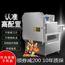 钦樽 切菜机商用切段机不锈钢多功能电动切葱酸菜机韭菜芹菜切段机黄瓜切片机 双调频升级款