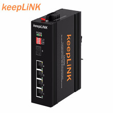 keepLINK KP-9000-65-1GX4GP-SFP 千兆POE工业交换机 非管理型导轨式