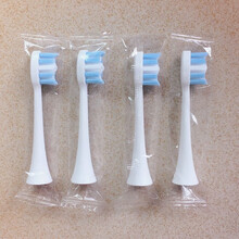 适用科客华坚同同家T2T9赛嘉S2/欧力丝G10/罗曼康佳501电动牙刷头 普通白色4支 (不包胶无刷头盖)