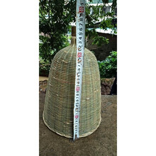 竹编竹制品手工竹编收蜂笼捕蜂笼招蜂笼加大竹编捕蜂器蜜蜂透气 小号带柄直径25cm*高36cm