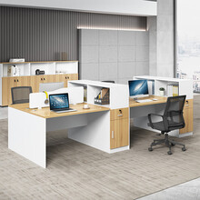 震达 办公桌组合 办公桌椅 职员办公桌 办公家具 员工位办公室北欧风电脑桌 定制色卡