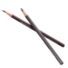 李佳琦化妆师用铅笔式诗婷眉笔防水防汗持久不脱色木质硬芯 黑色02#原厂不削+