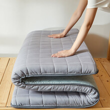 眠度 宿舍床垫单人学生上铺下铺榻榻米薄垫子加厚磨毛印花床褥寝室出租房专用软垫被防滑 【磨毛防滑四季款】灰色 0.9*2.0m 【0.9米宿舍床适用】