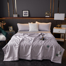 乳胶被夏凉被夏天被子被芯夏被天然乳胶泰国风 气质灰 200X230cm