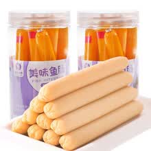 海岛大亨鳕鱼肠儿童营养鱼肠休闲零食儿童肠 鱼肠150g*3罐-原味
