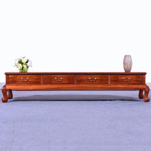 DFJXW F红木家具缅甸花梨（学名：大果紫檀）电视柜实木新中式仿古液晶电视柜矮柜地柜 长218*宽44*高42cm