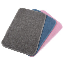 蒙氏教具幼儿园蒙氏早教工作毯蒙台蒙特梭利工作毯生活地垫儿童地毯爬行毯教具毯 大号毯110*70（蓝）