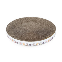 HOOPET弥陀碗猫抓板宠物幼成猫磨爪耐磨瓦楞纸猫抓板猫窝磨爪玩具 弥陀碗（卡通猫爪） L:44*44*7.5cm