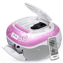 熊猫（PANDA） 860复读机学习便携CD播放机录音机磁带收音机一体机收录机多功能DVD播放器音响 红色标配+【8GU盘】